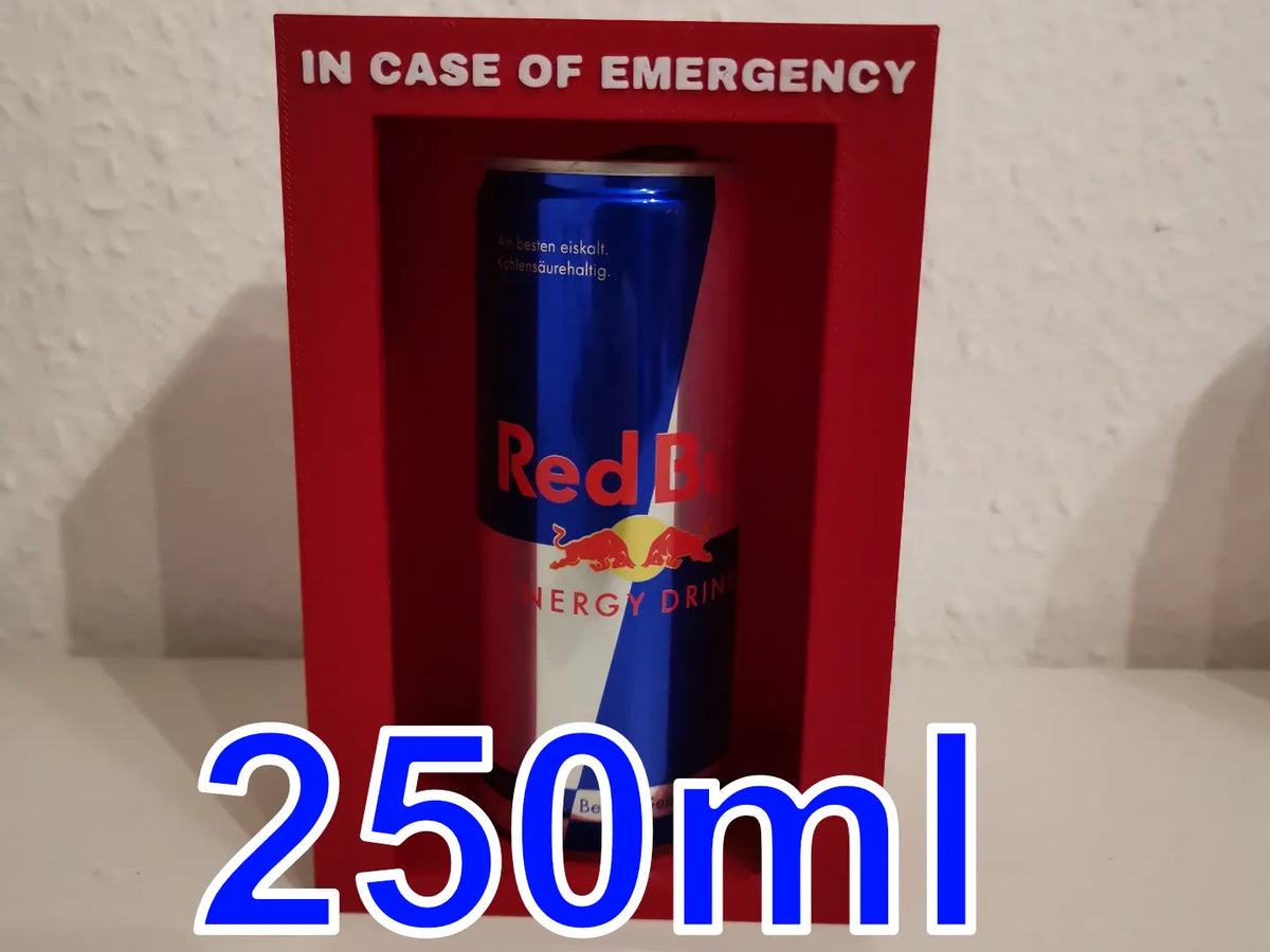 Boîte d'urgence Redbull/Coca (250ml) pour Gamer - Outdoor Print