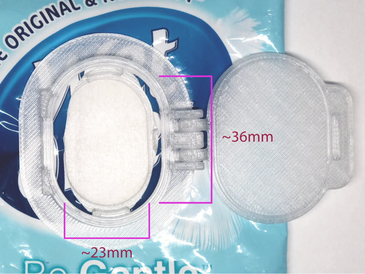 Couvercle réutilisable pour lingettes humides de voyage à encliqueter - Bébé Print