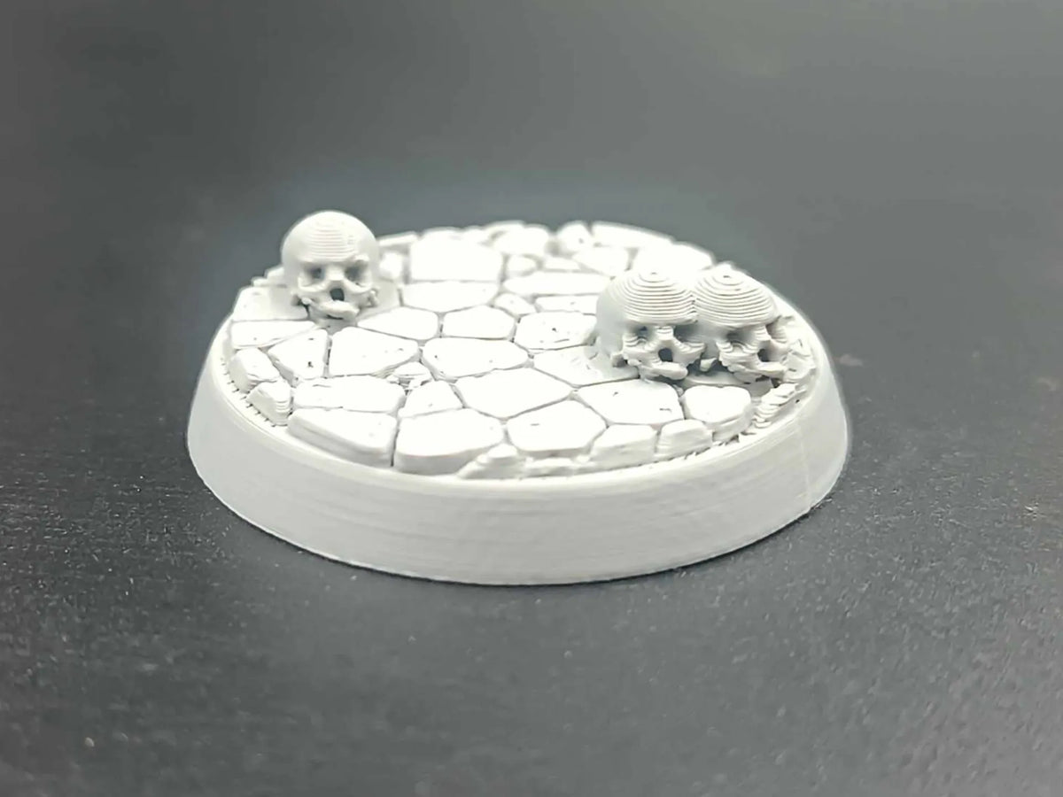 Bases de figurines DnD 32 mm JDR - Base en forme de crâne - Jeux Print