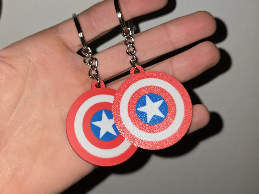 Porte-clés Captain America – modèle 3 - Geek Print