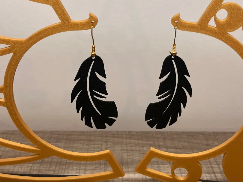 Boucles d'oreilles - Feuille - Bijoux Print