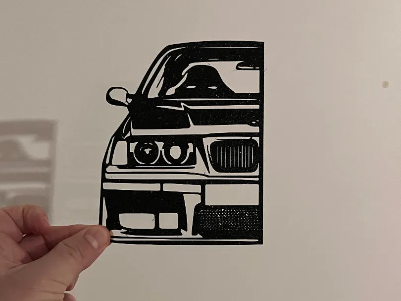 Sculpture Murale Voiture - BMW E36 - Auto Print