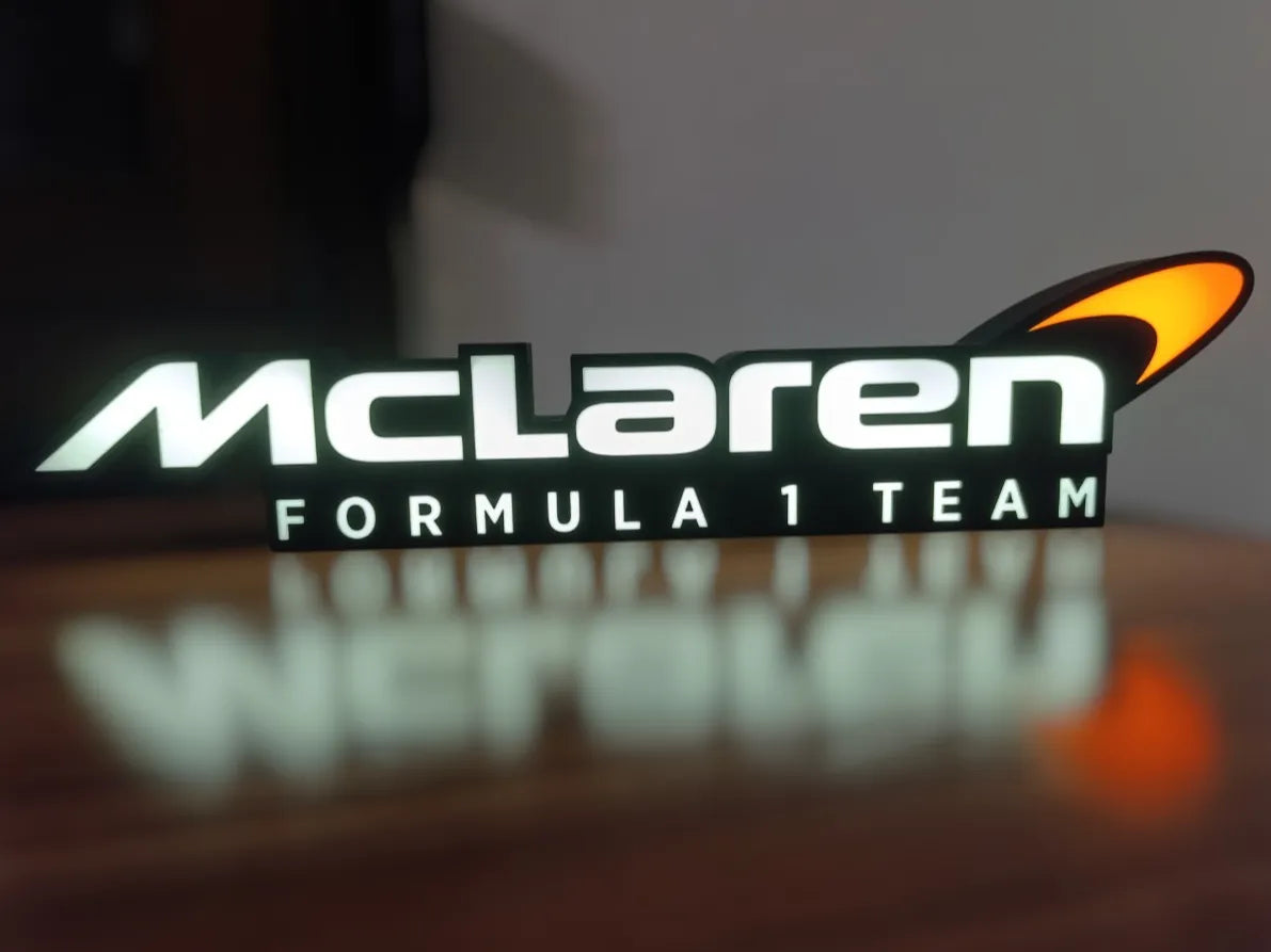 Boîtier lumineux LED McLaren Formule 1 - Auto Print
