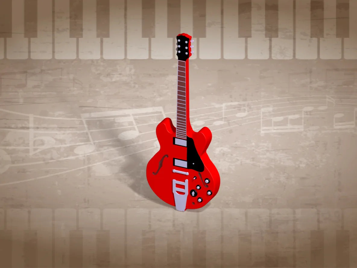 Guitare McFly Gibson ES-345 (pour bureau) - Music Print