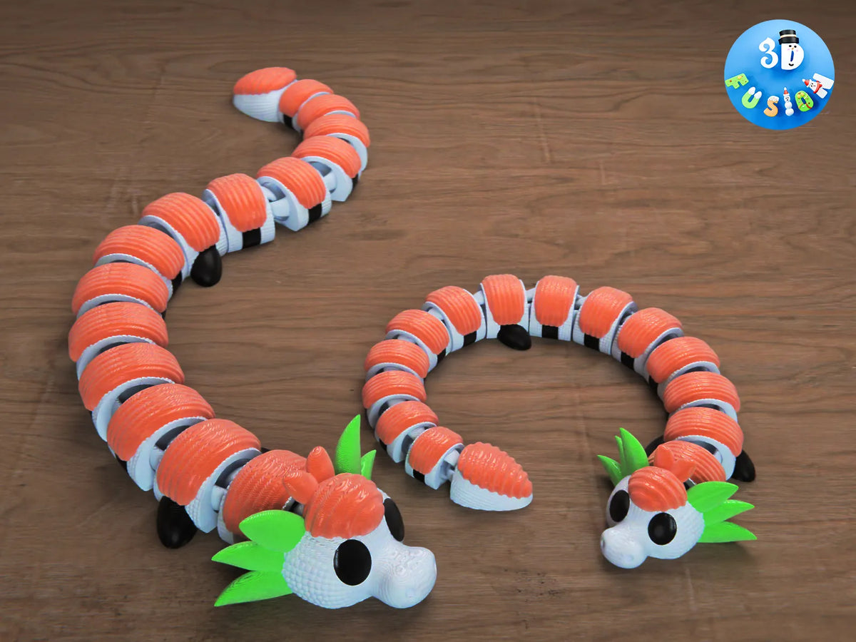 Dragon Sushi Articulé : Jouet imprimable en un seul bloc - Jeux Print