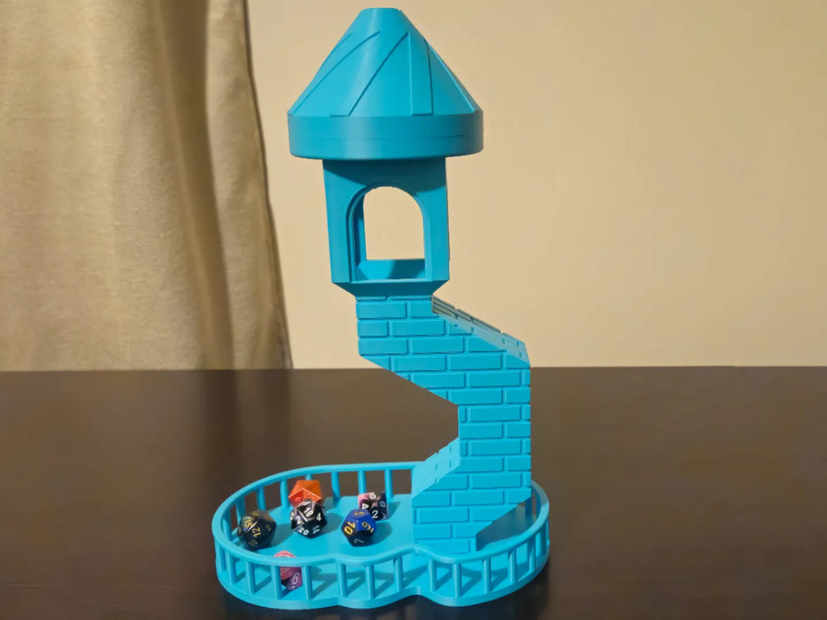 Tour de dés "Tour penchée" avec pot à dés intégré - Jeux Print