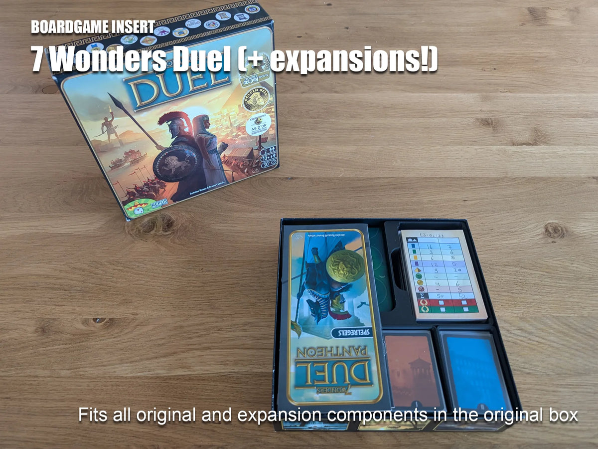 Insert de jeu de société - 7 Wonders Duel - Jeux Print