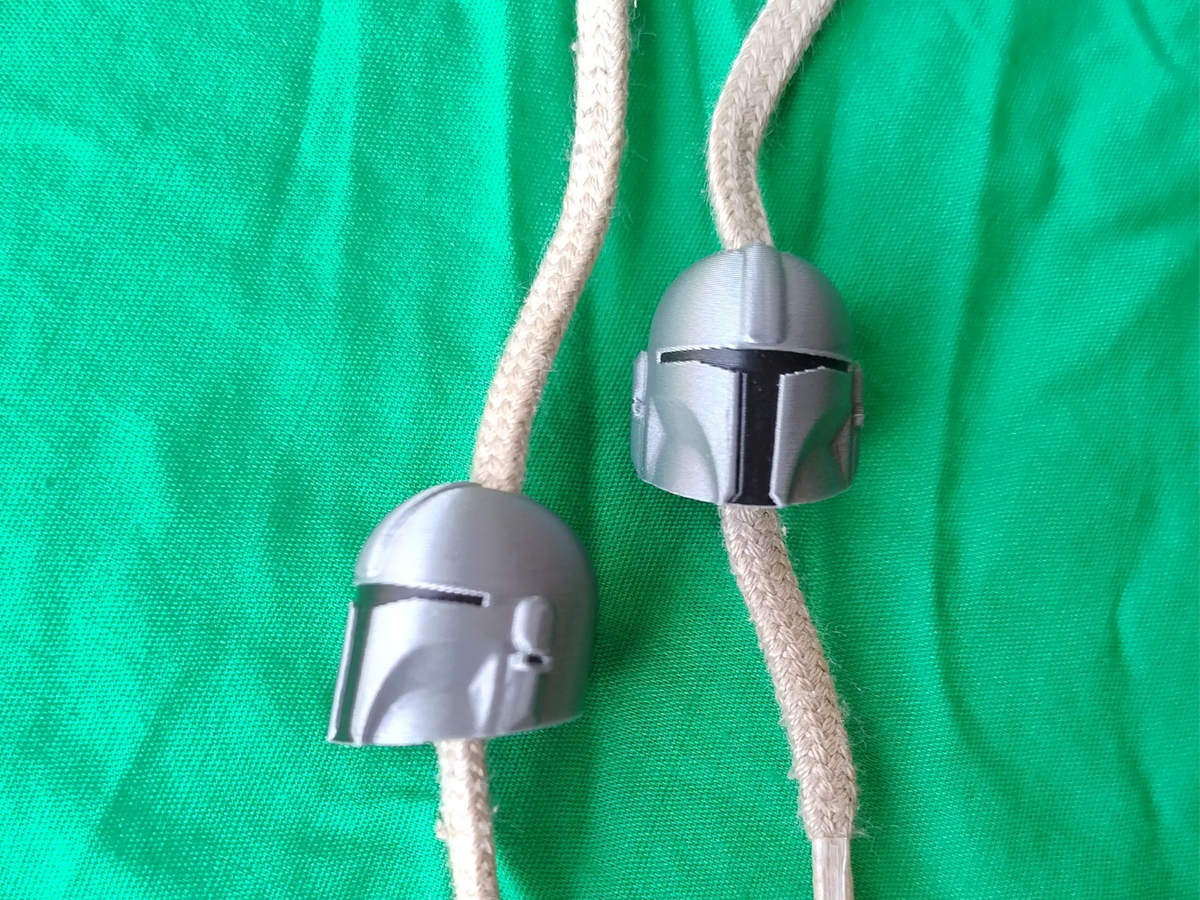 Perles à cordon pour casque de Mandalorian - Cosplay Print