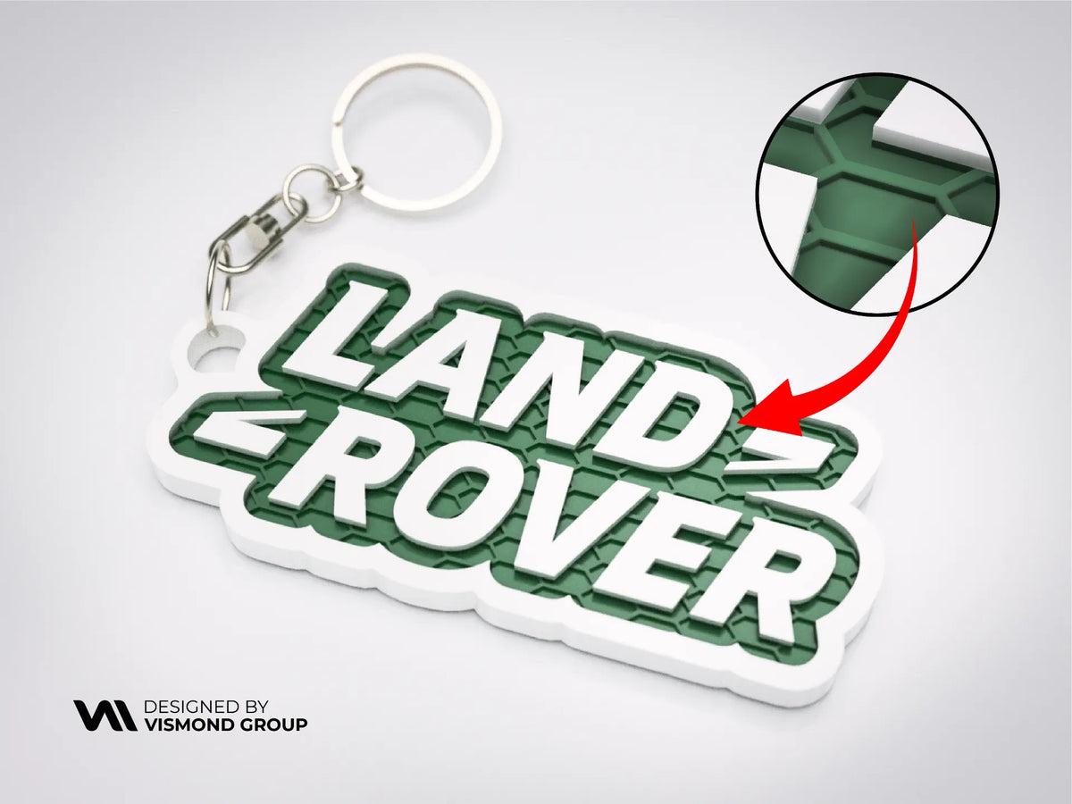 Porte-clés Land Rover – modèle 2 - Auto Print