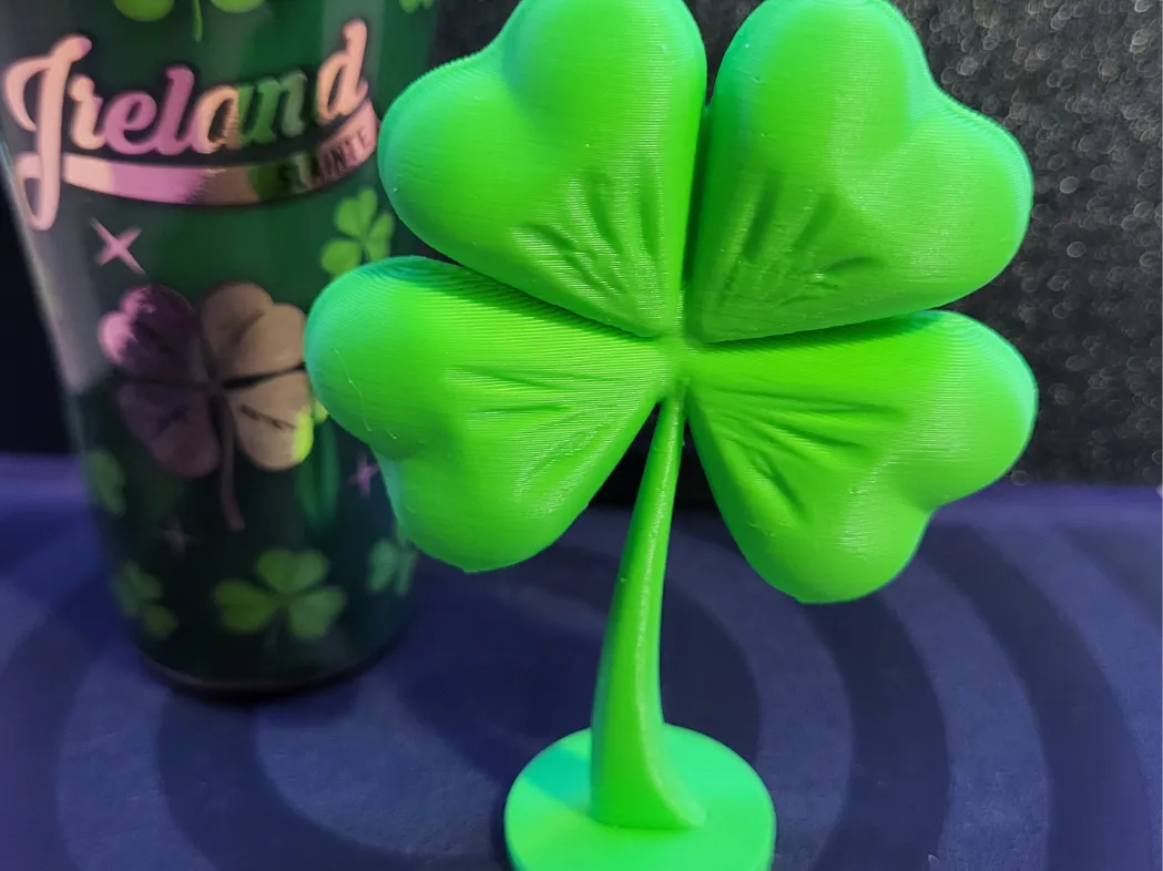Trèfle à 4 feuilles porte-bonheur - Impression de la Saint-Patrick en 40 min - Fêtes Print