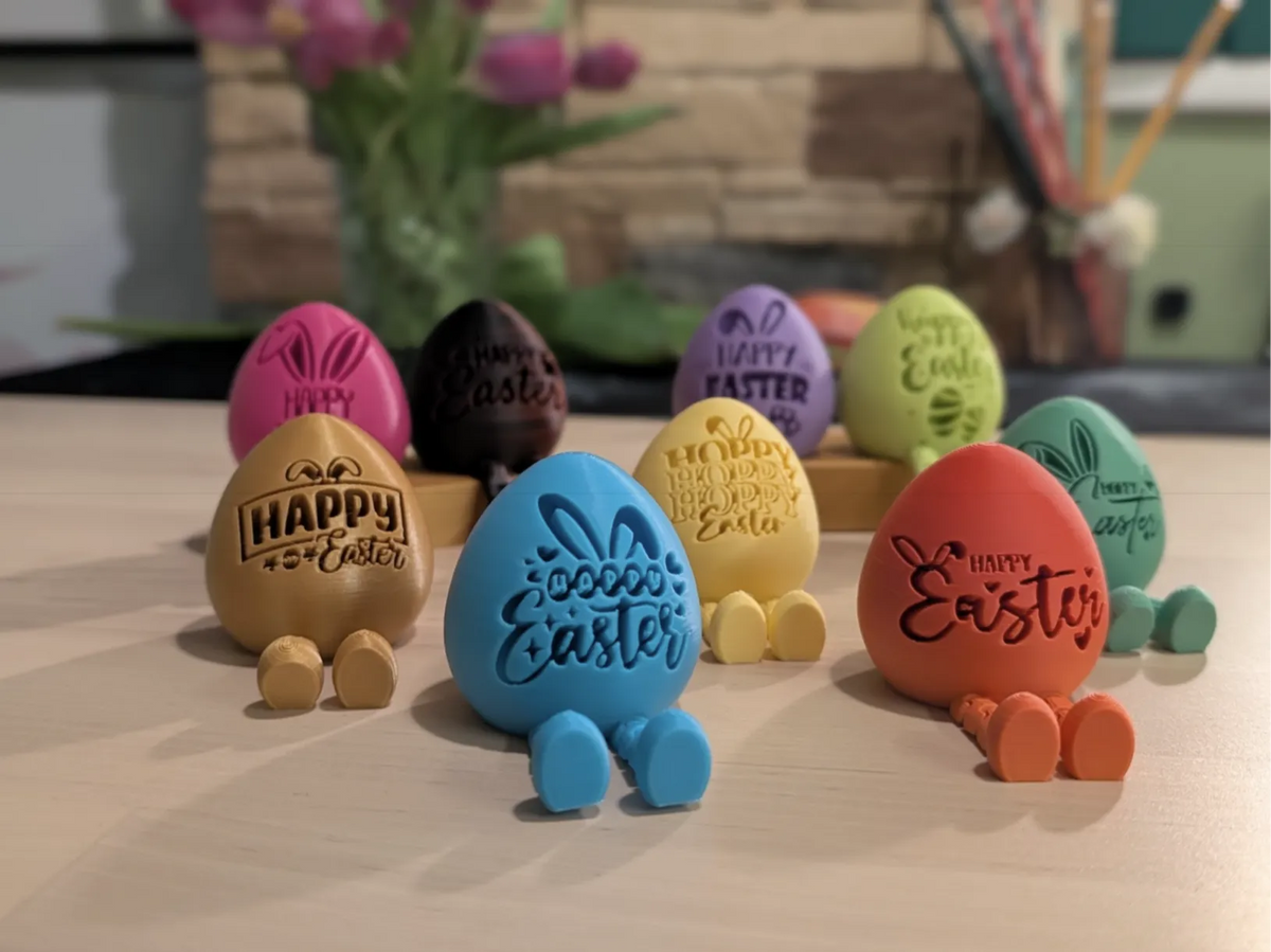Joyeuses Pâques Œufs Articulés - Fêtes Print