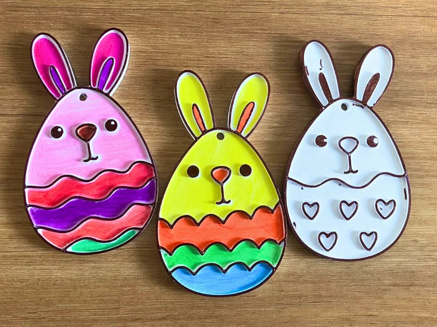 Décoration d'œuf de Pâques à suspendre, activité de coloriage pour enfants - Fêtes Print