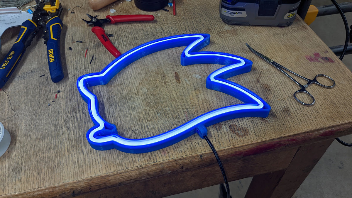 Lampe néon LED Sonic the Hedgehog - Lumière Print