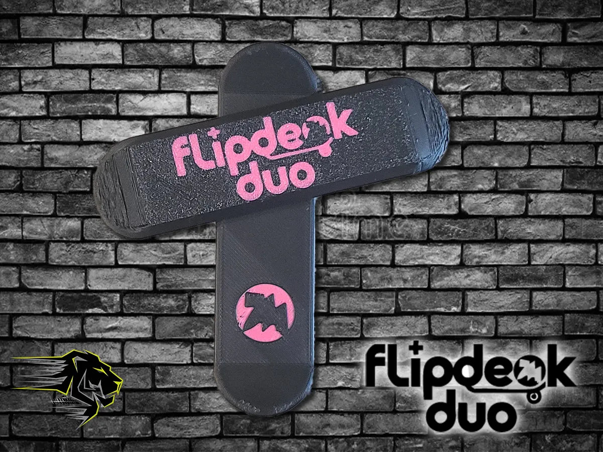FlipDeck Duo – Skateboard Magnétique Anti-Stress - Vélo Print
