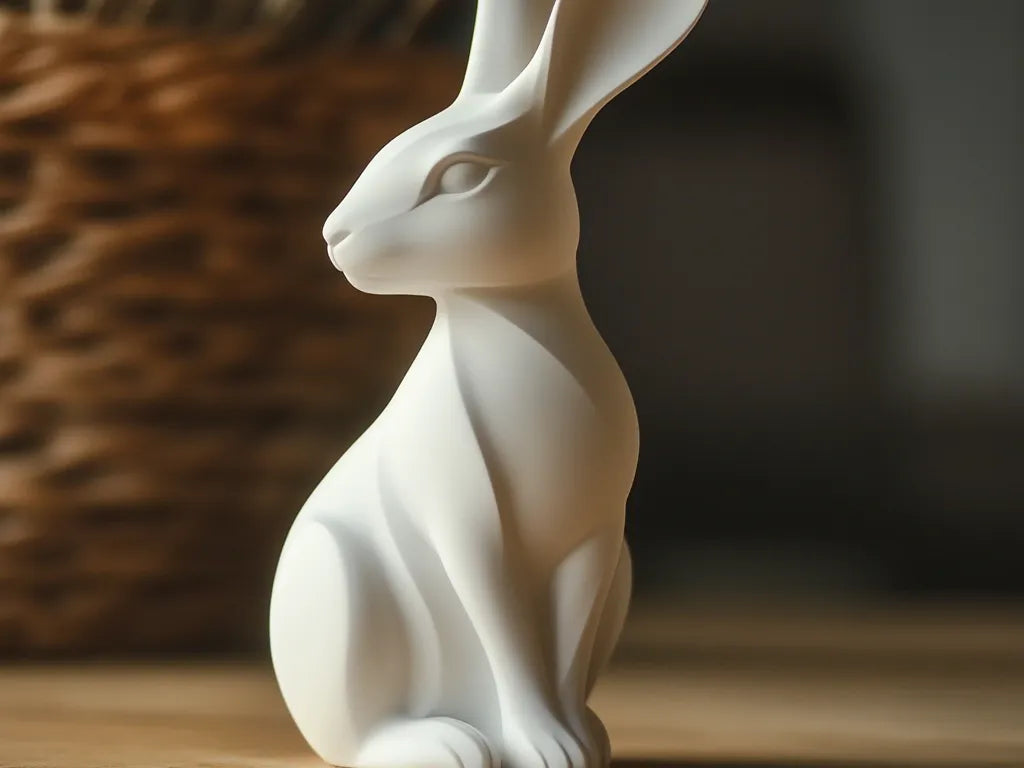Figurine de lapin de Pâques – Décoration de vacances adorable - Fêtes Print