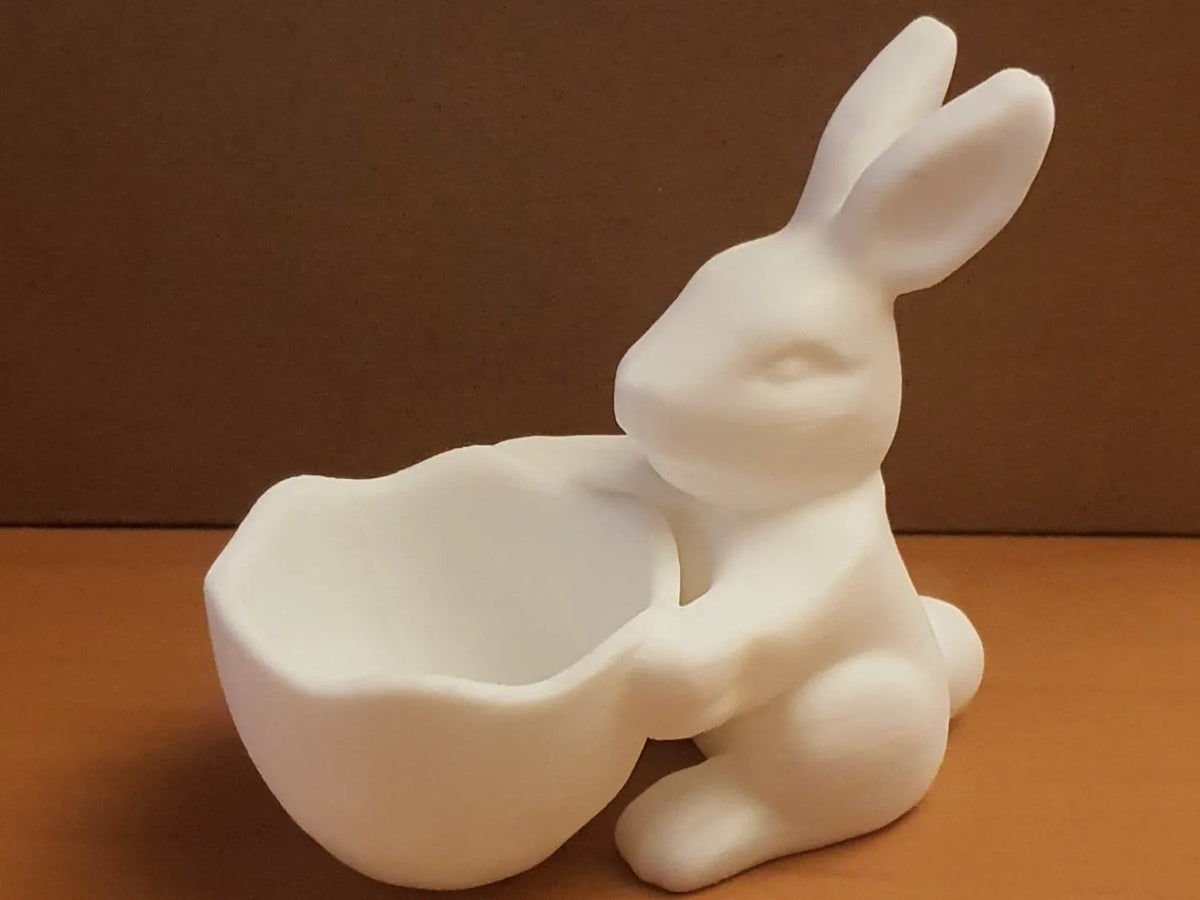 Lapin de Pâques adorable tenant un panier - Fêtes Print