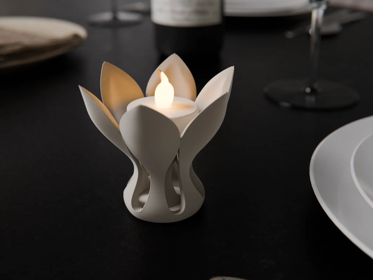 Bloom - Porte-bougie chauffe-plat LED - Cadeau Print