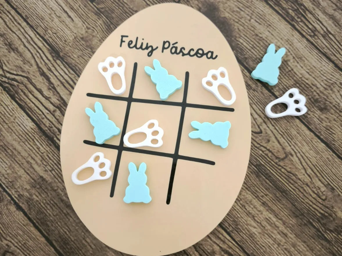 Tic-tac-toe de Pâques – modèle 2 - Jeux Print