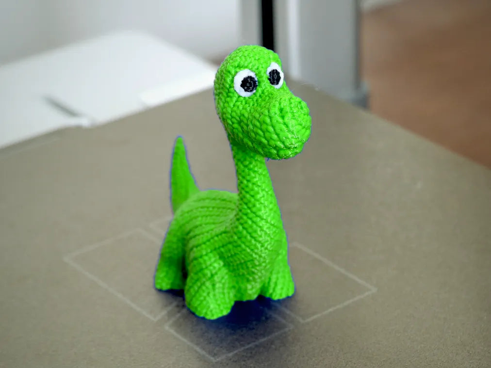 Adorable dinosaure tricoté – modèle 2 - Maquette Print