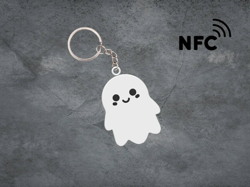 Porte-clés NFC : adorable petit fantôme - NFC Print