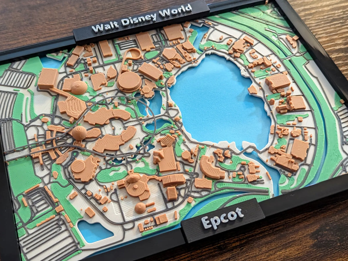 Miniature 3D d'EPCOT Disney World - Art Print