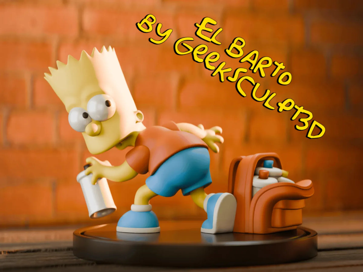 Figurine Bart Simpson - Édition Graffiti - Figurine Print