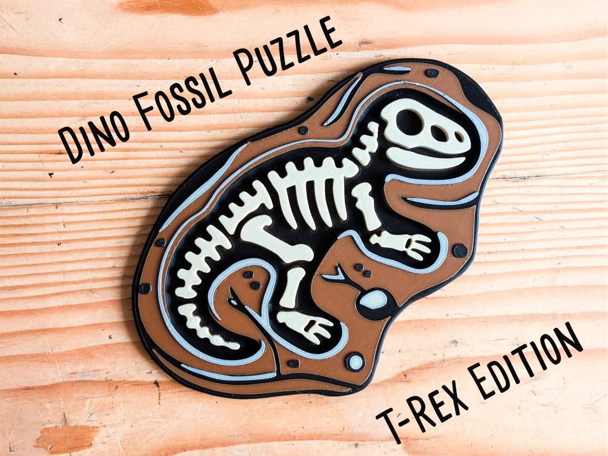 Puzzle du squelette de dinosaure T-Rex – Déterrez le passé - Maquette Print