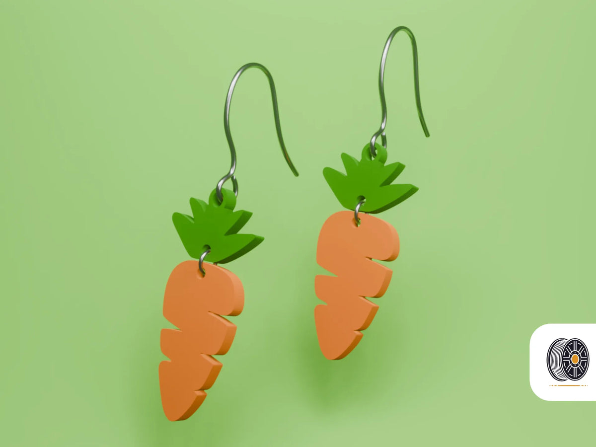 Délicieuse Friandise de Pâques – Une Boucle d'oreille Carotte de Pâques Cadeau - Figurine Print
