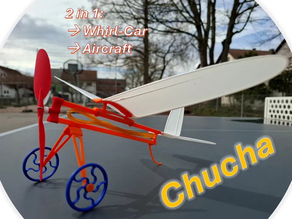 Avion à remonter « Chucha » - Maquette Print