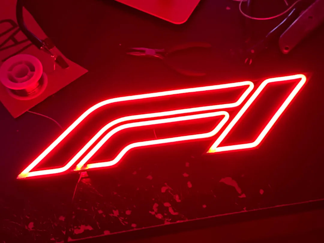 Logo Formule 1 néon - Lumière Print