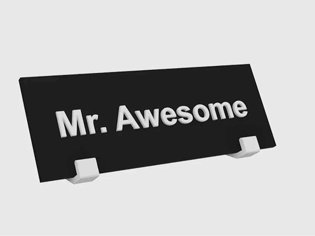 Support de plaque nominative - NFC Print