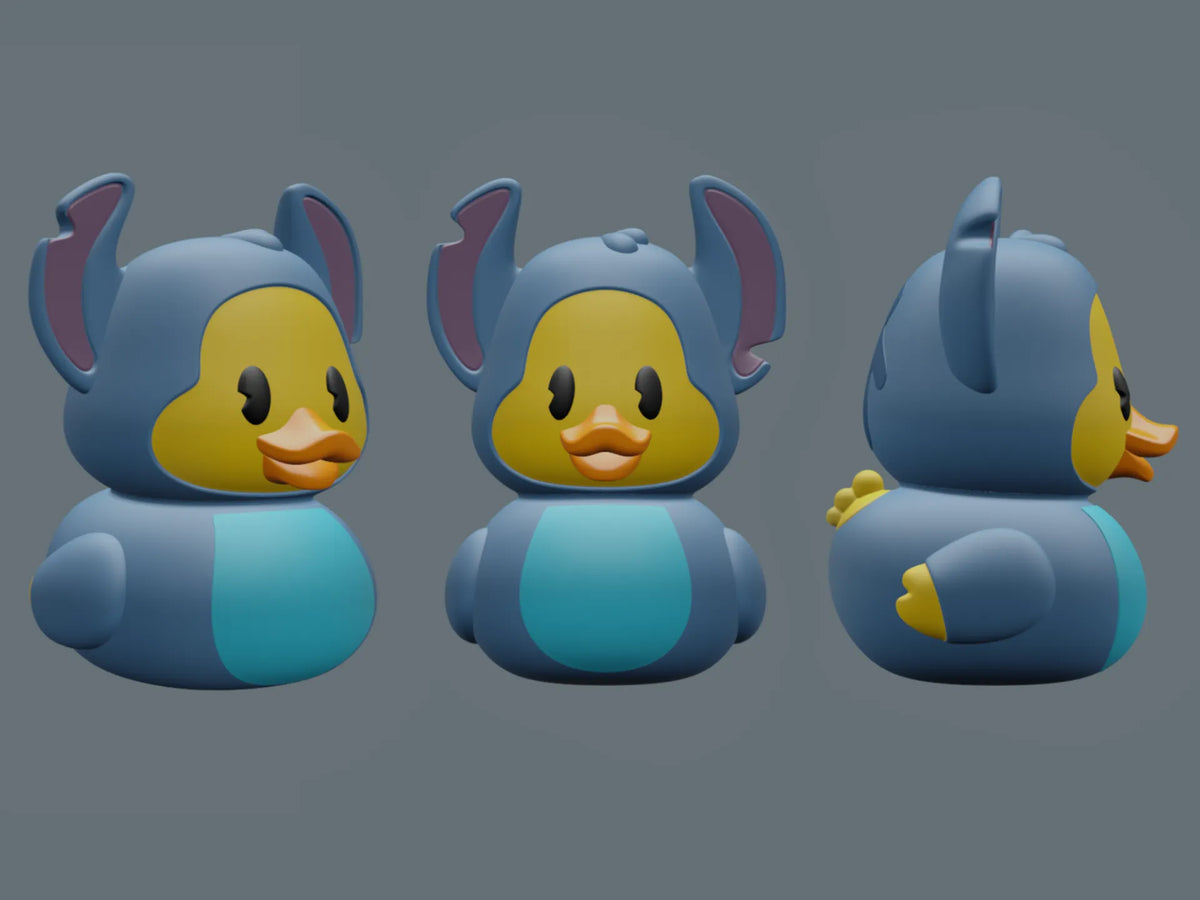 Canard en caoutchouc avec costume de Stitch - Bébé Print