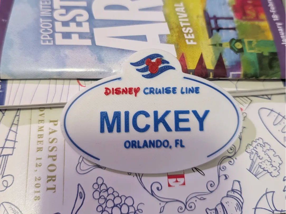 Sur mesure - Badge et épingles Disney Cruise Line - NFC Print