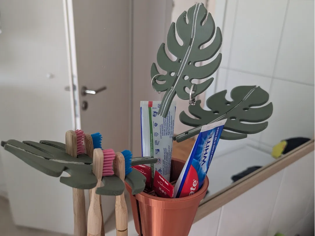 Monstre Monstera miroir - Beauté Print