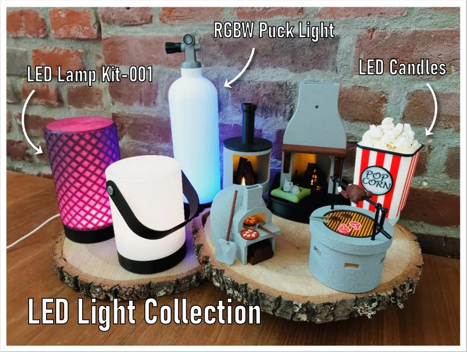Cheminée Douillette - Porte-bougie chauffe-plat LED - Cadeau Print