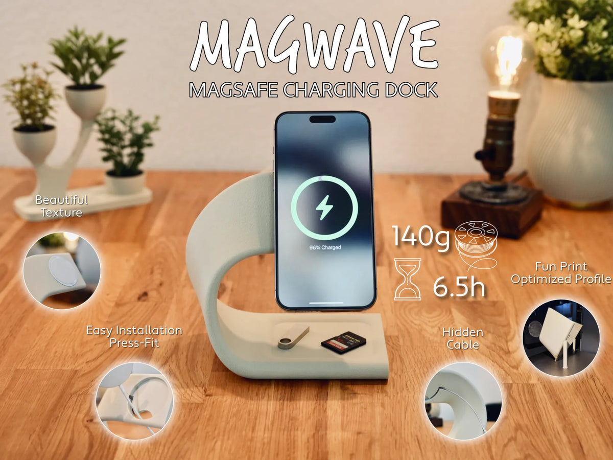 MagWave - Station de charge MagSafe - Support de chargeur - Tech Print