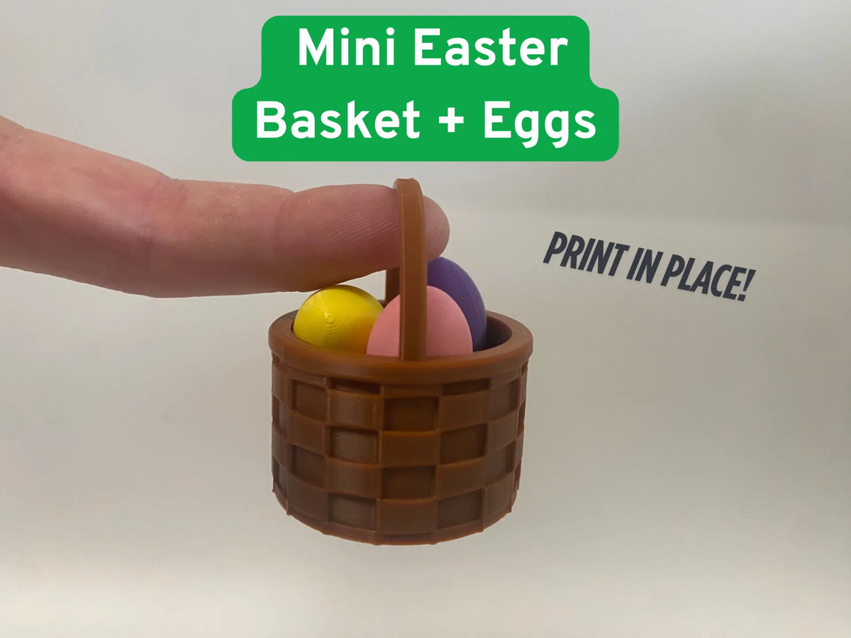 Mini Panier de Pâques + Œufs - Fêtes Print