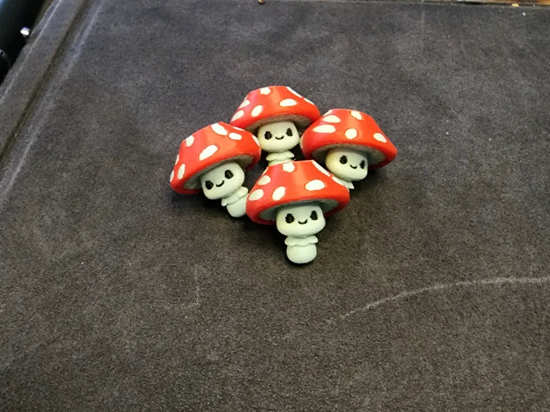 Perle à cordon Chibi Amanita - Bijoux Print