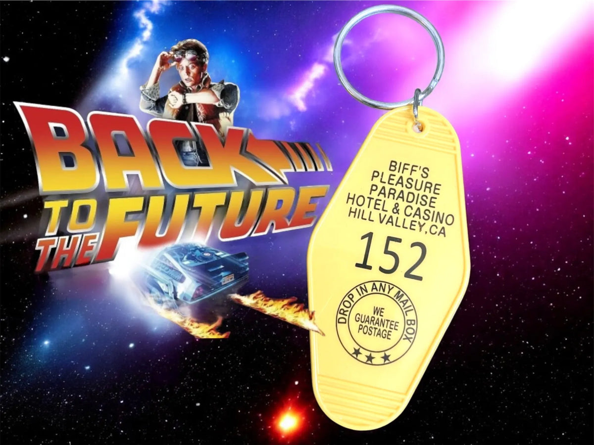 Clé de casino Retour vers le futur Hôtel de Biff - Geek Print