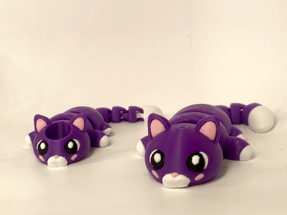 Adorable Chat Articulé Flexi - Figurine Print