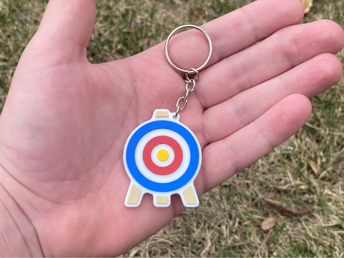 Porte-clés cible d'archerie - Sport Print