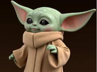 Le Mandalorien - Grogu (Bébé Yoda) - 2-1 - Figurine Print