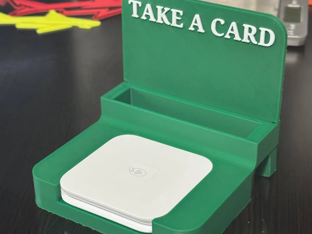 Support pour lecteur Square et présentoir de cartes de visite - NFC Print