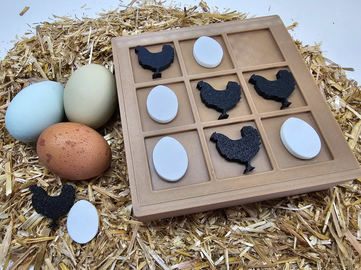 Poulet ou œuf - Tic Tac Toe - Jeux Print