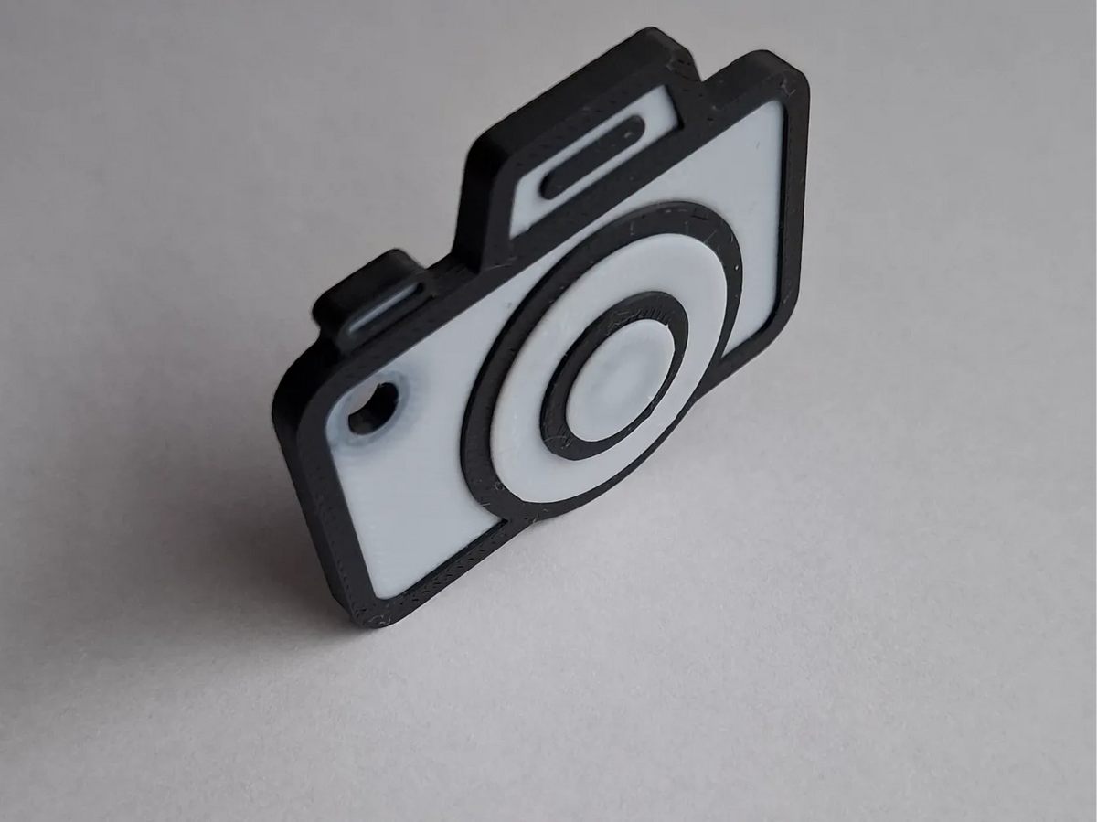 Porte-clés caméra avec poche pour NFC - NFC Print