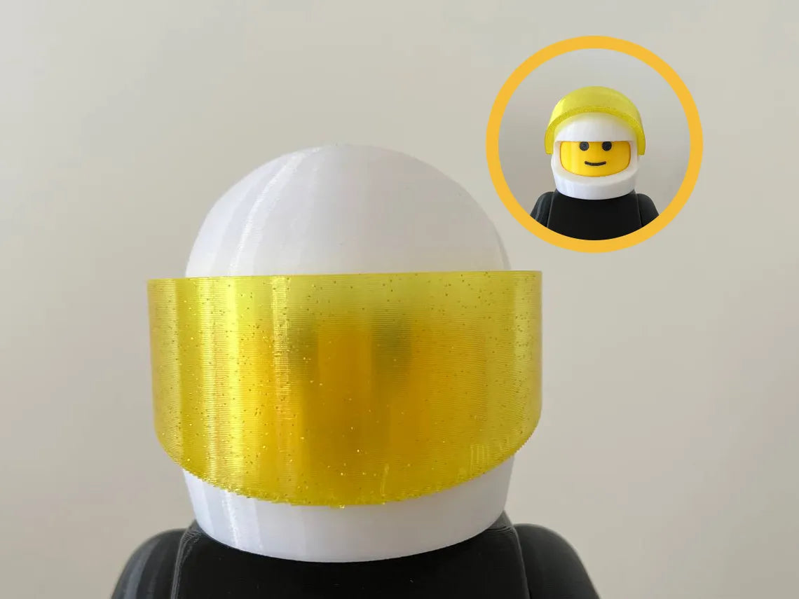 Casque de course pour figurine Basic Big Brick - Auto Print