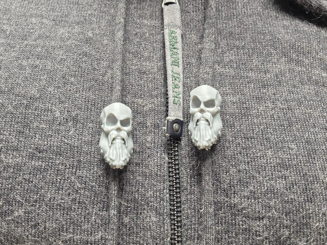 Perles de cordon de serrage à barbe de crâne - Sweats à capuche - Bijoux Print