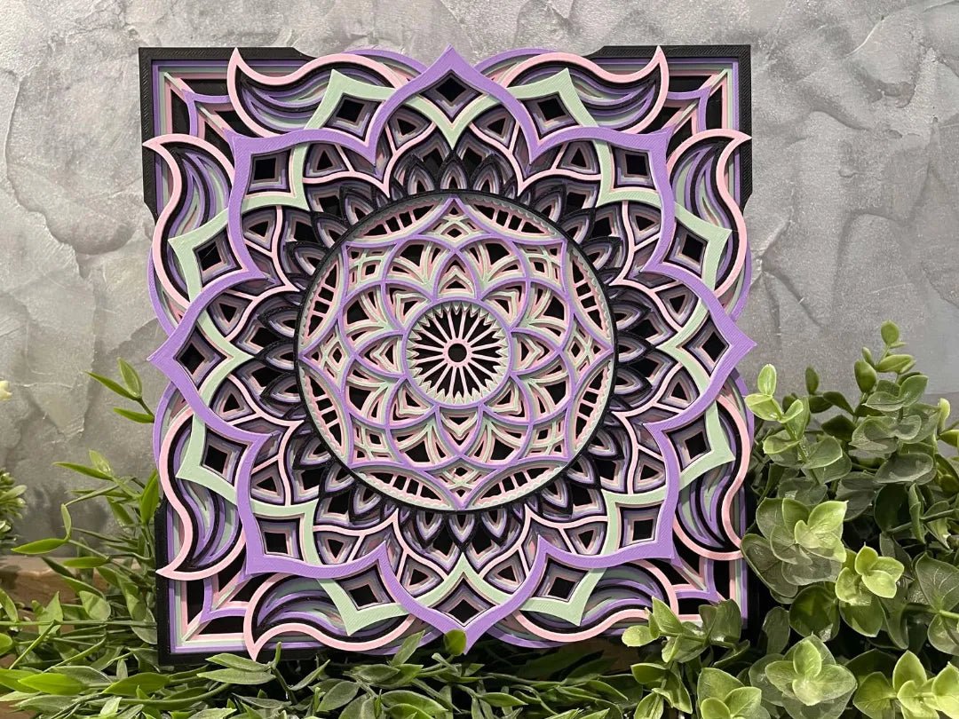 Mandala à Couches Personnalisable - Art Print