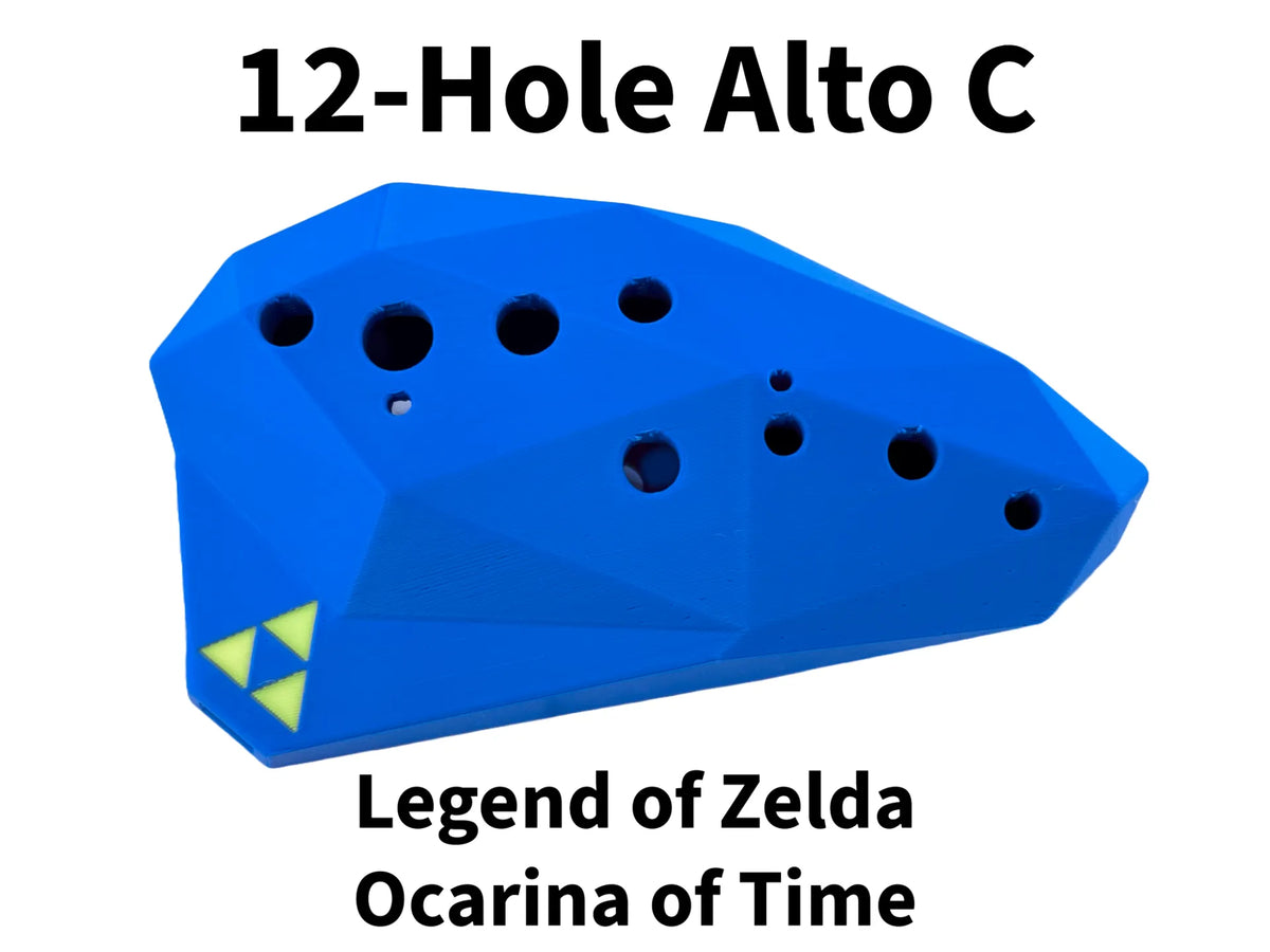 Ocarina du Temps 12 Trous – Alto C – Faible Polygonal Zelda - Music Print