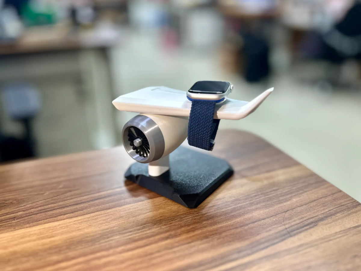 Support de charge Apple Watch (moteur à réaction) - Bijoux Print